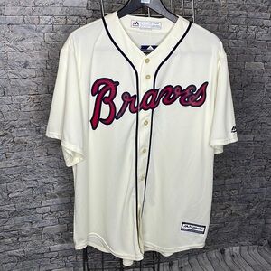 🔥🔥🔥 Men's Atlanta Braves Blank Replica Cool Base Jersey Size: XL🔥🔥🔥